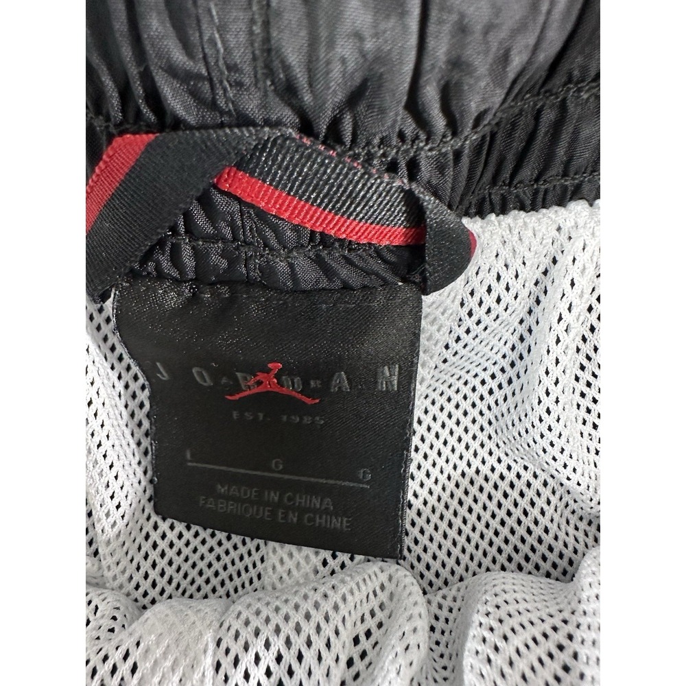 Jordan Brand Men's Black Athletic Shorts Size Large Mesh Lined Logo Print - Picture 6 of 8
